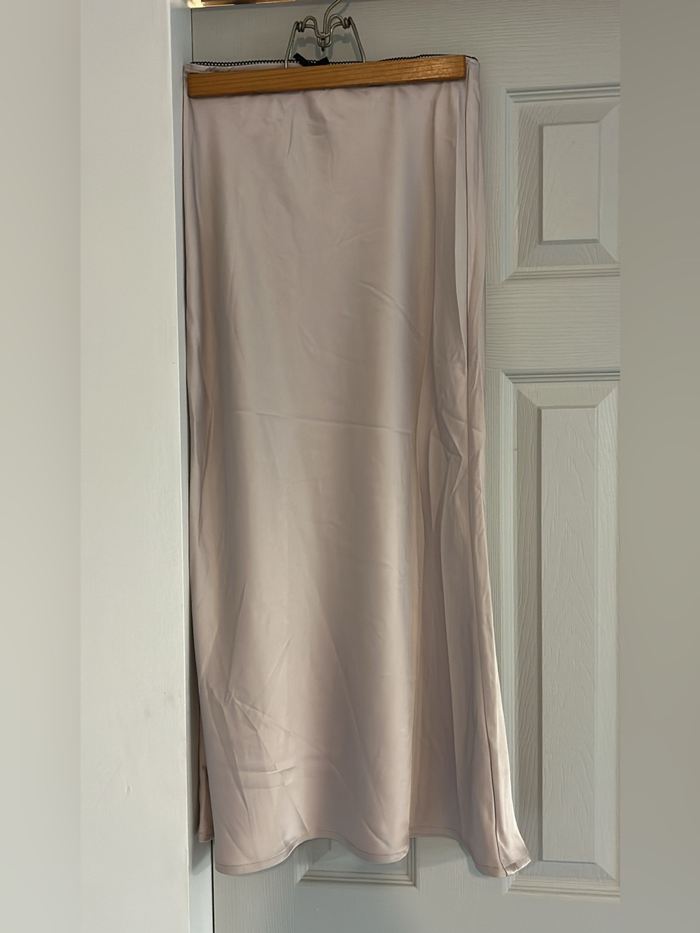 All in Favor Blush Pink Midi Skirt